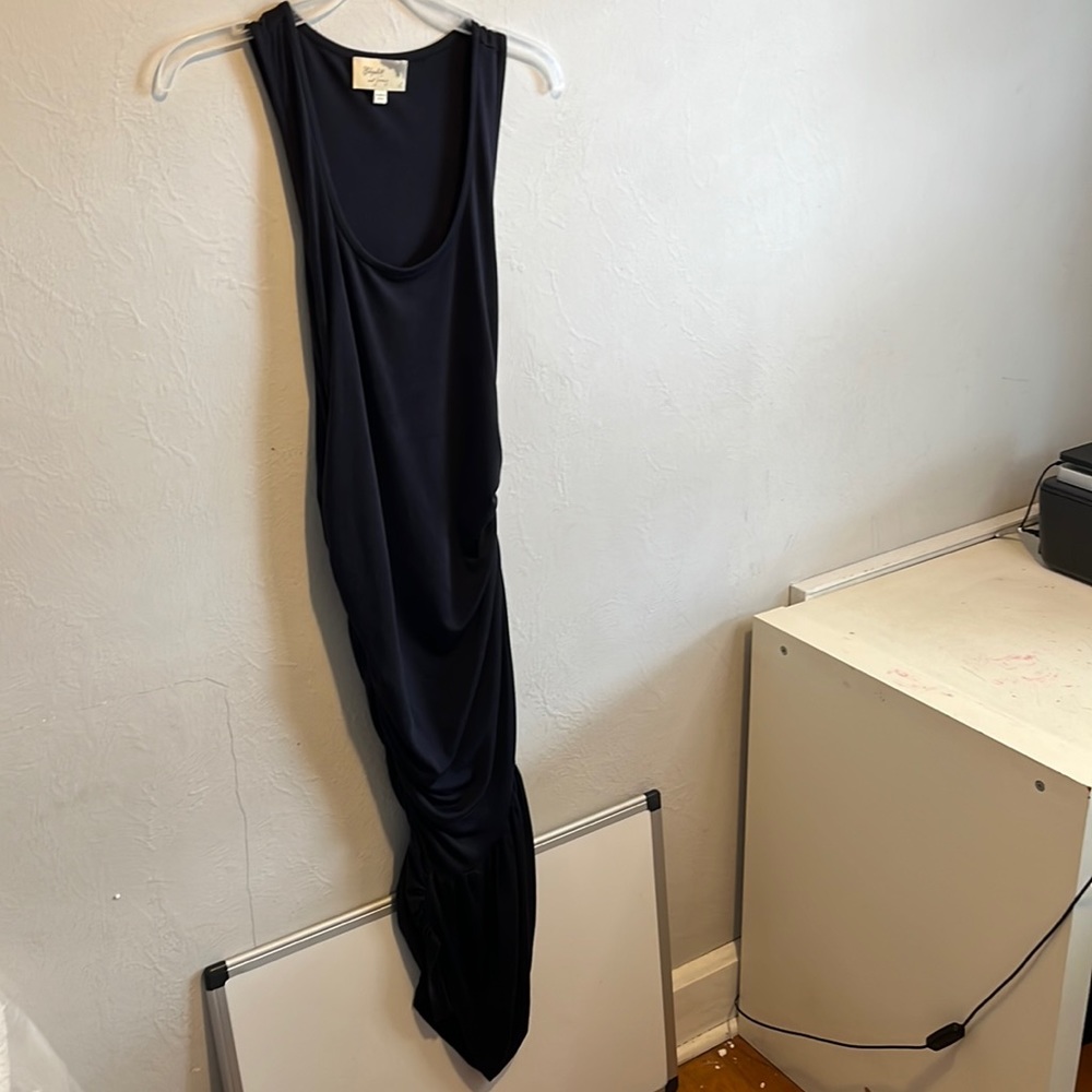 Elizabeth and Jainey Black 100% Silk Dress Large